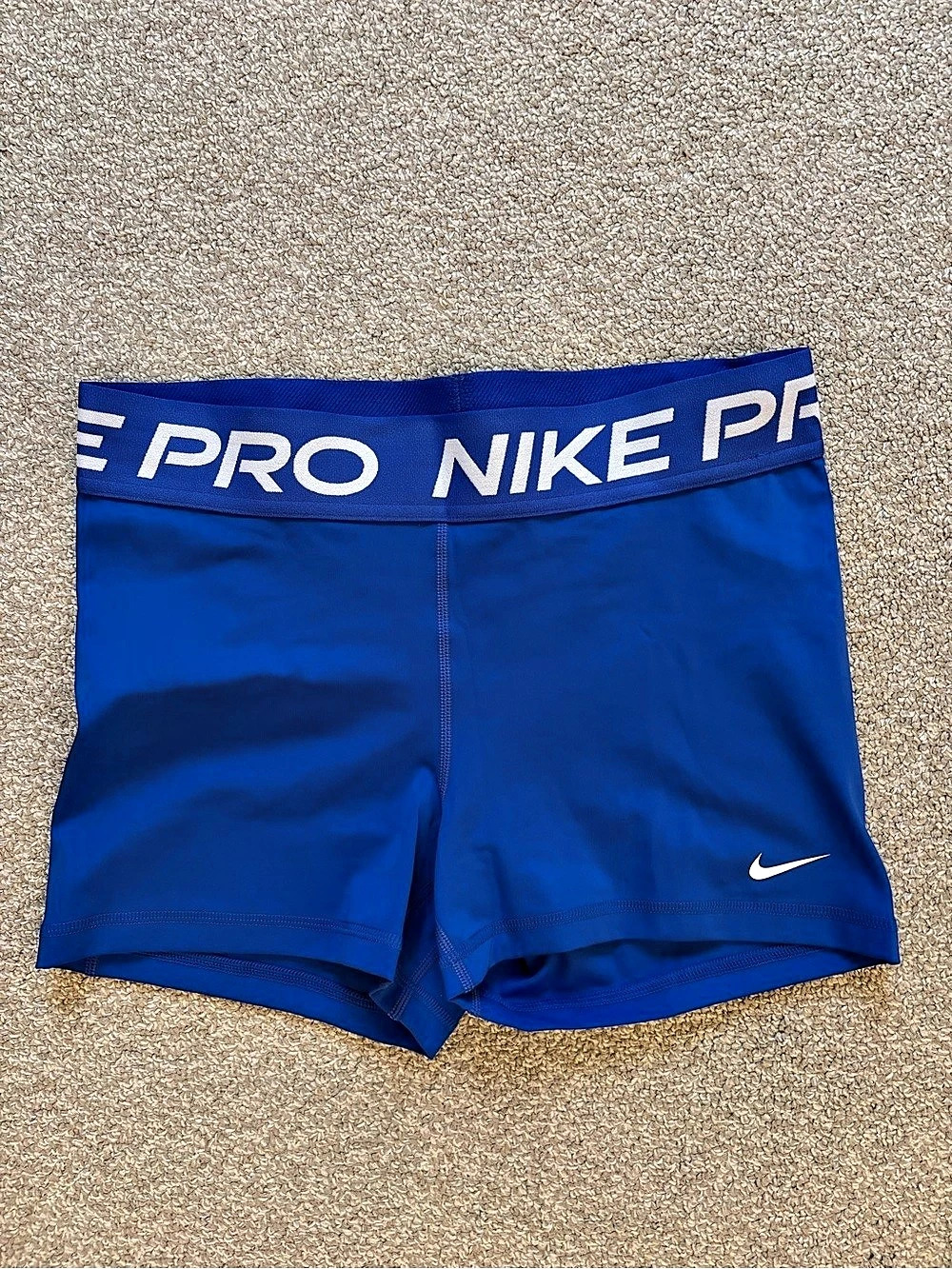 Nike Pro Women's 3" Shorts Blue Athletic Shorts